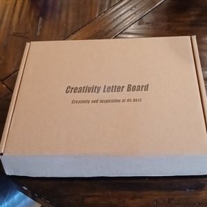 Creativity letter board